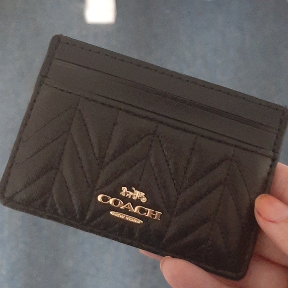 Coach Quilted Card Holder